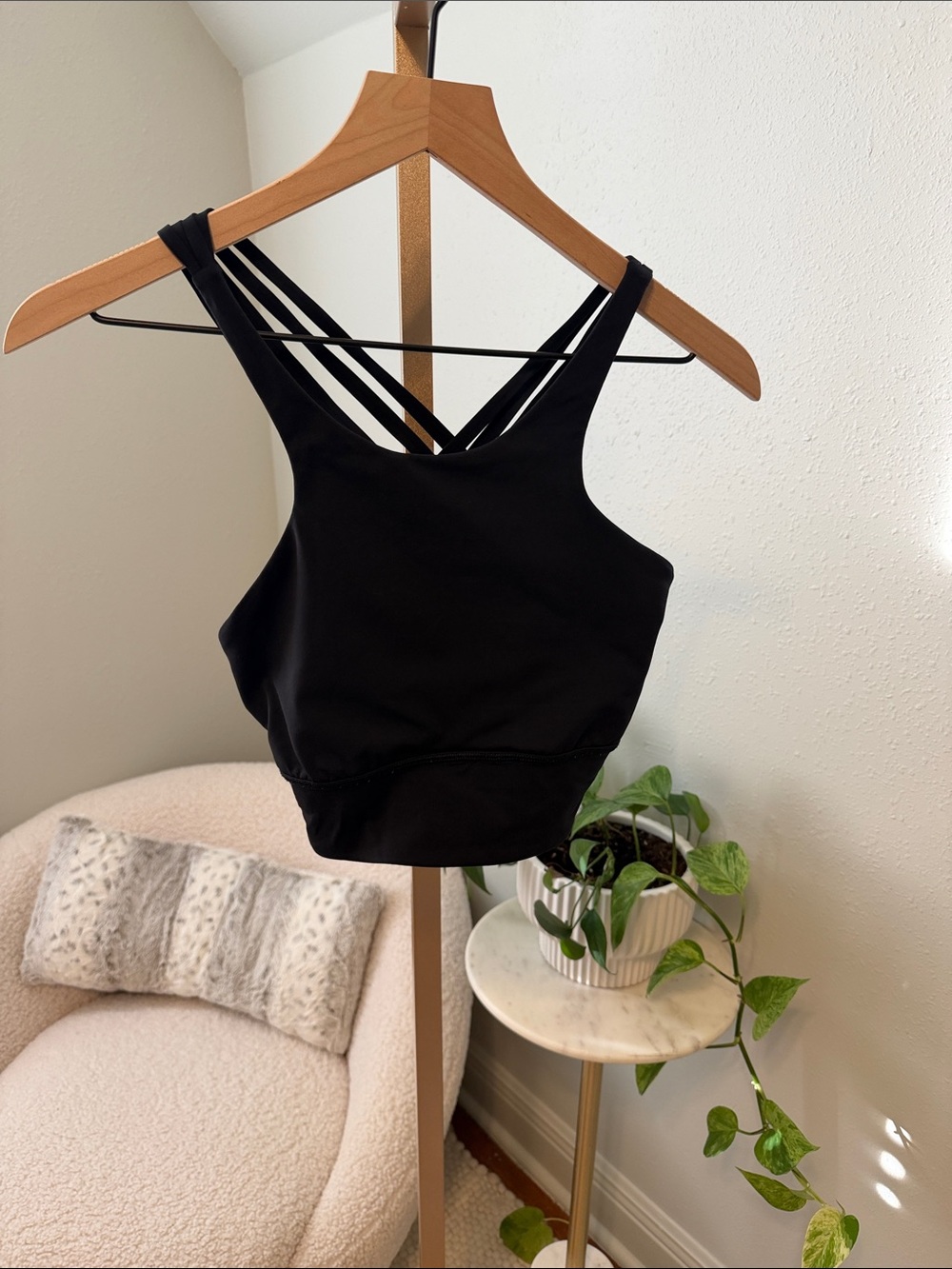 lululemon athletica Black Strappy Sports Bra